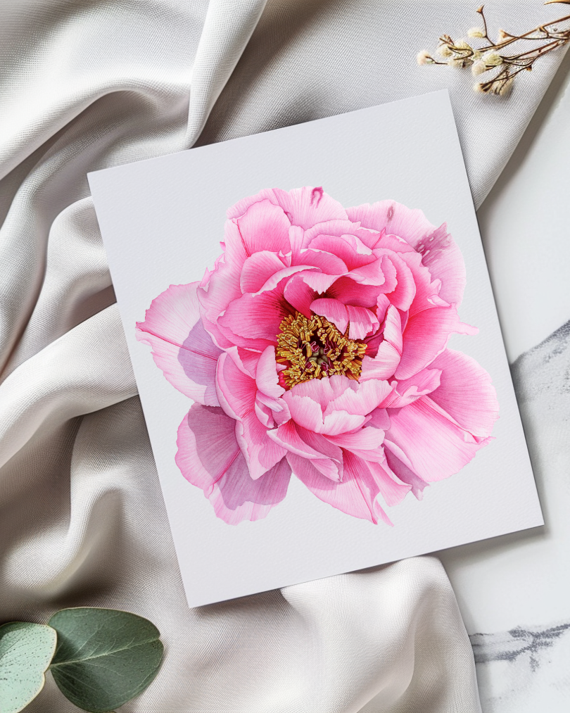Greeting Card: Tree Peony