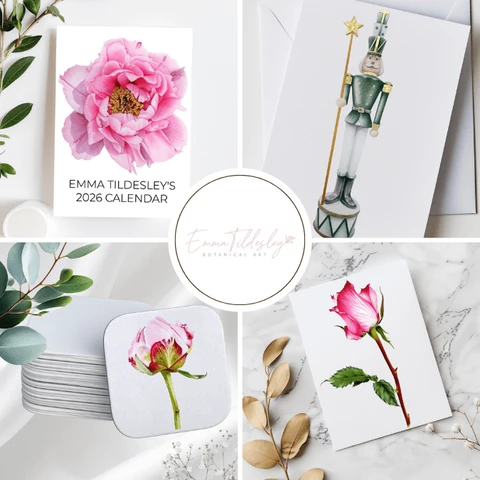 A collage of photos featuring products from my new shop collection.